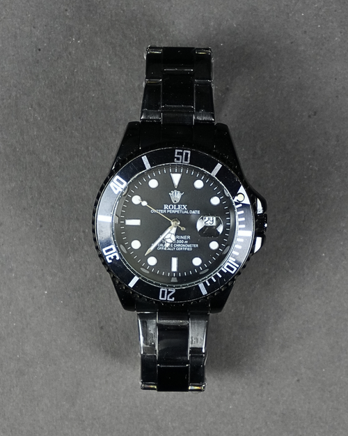 Rolex Full Black Stainless Steel Watch Rl-03