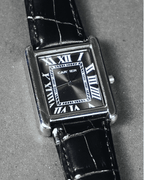 Cartier Tank rectangular case with a Roman numeral dial