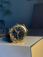 Digital and Analog Black Straps Golden Dail Watch AS-03