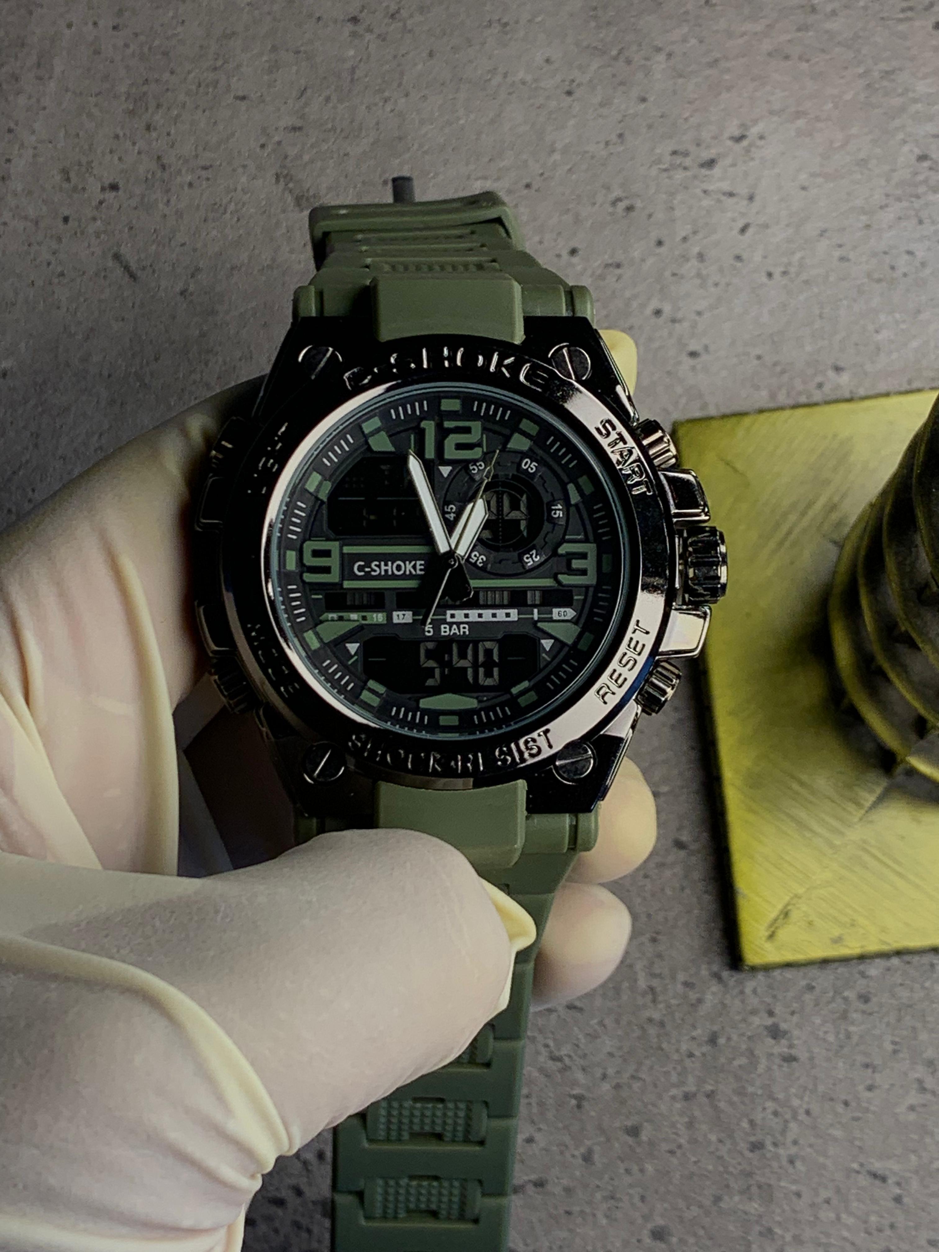 Digital and Analog Sports Waterproof Watch AS-02