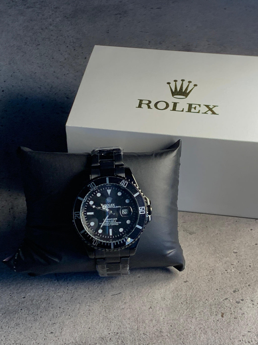 Rolex Full Black Stainless Steel Watch Rl-03