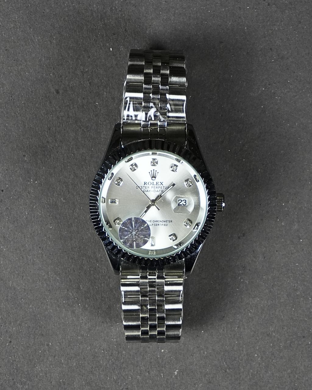 Rolex Watch Date Working White Dial Rl-15