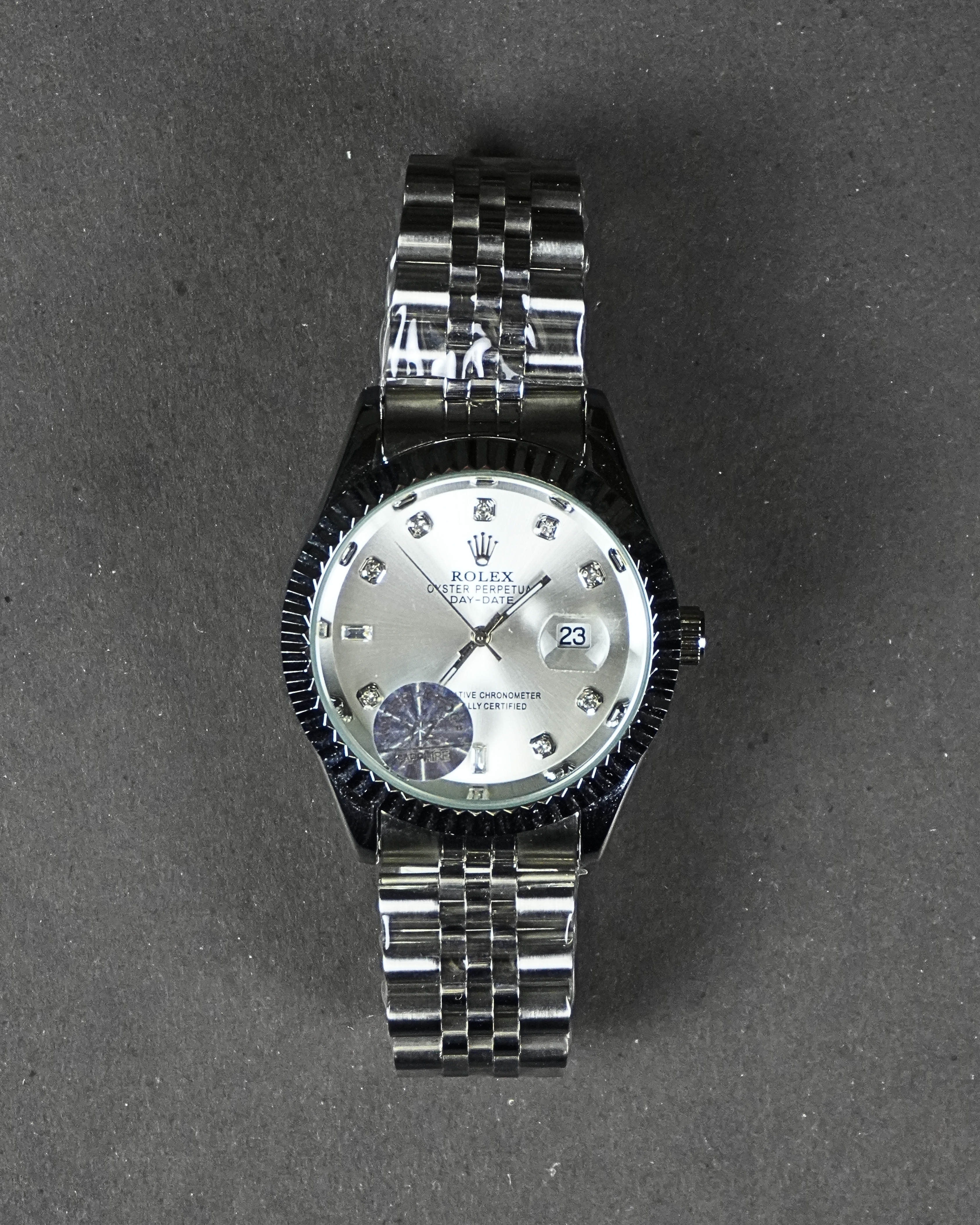 Rolex Watch Date Working White Dial Rl-15