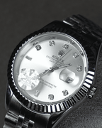 Rolex Watch Date Working White Dial Rl-15