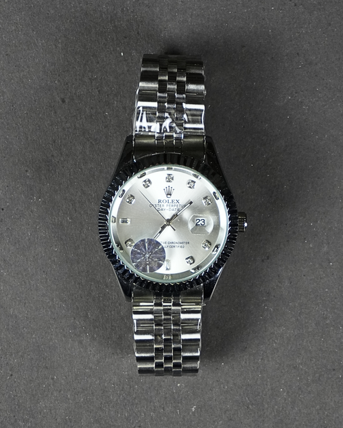 Rolex Watch Date Working White Dial Rl-15