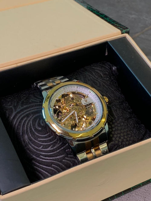 Rolex Automatic skeleton Dial Watch Rl-10