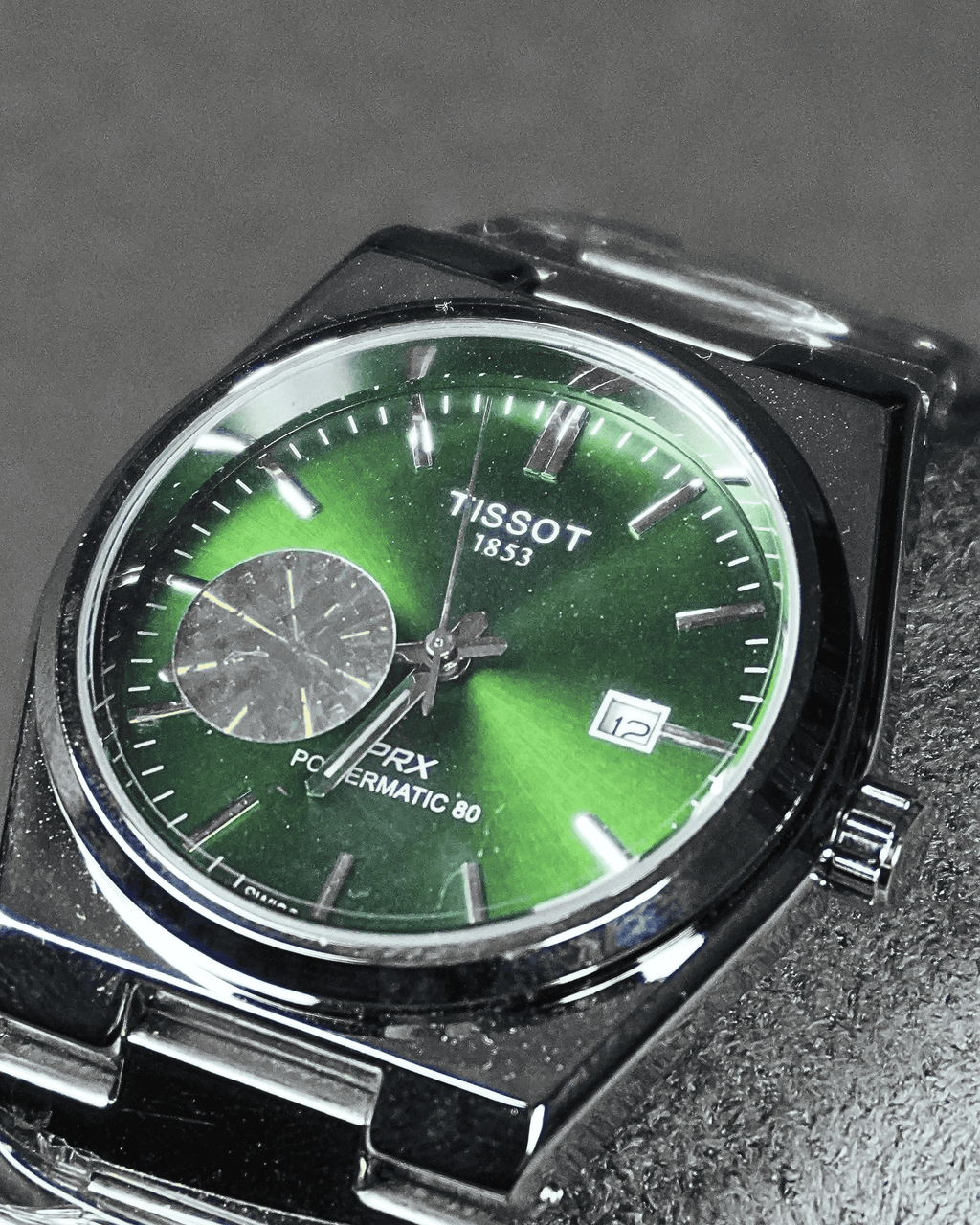 Tissot Semi Automatic Stainless Steel with Green Dail Watch T-08