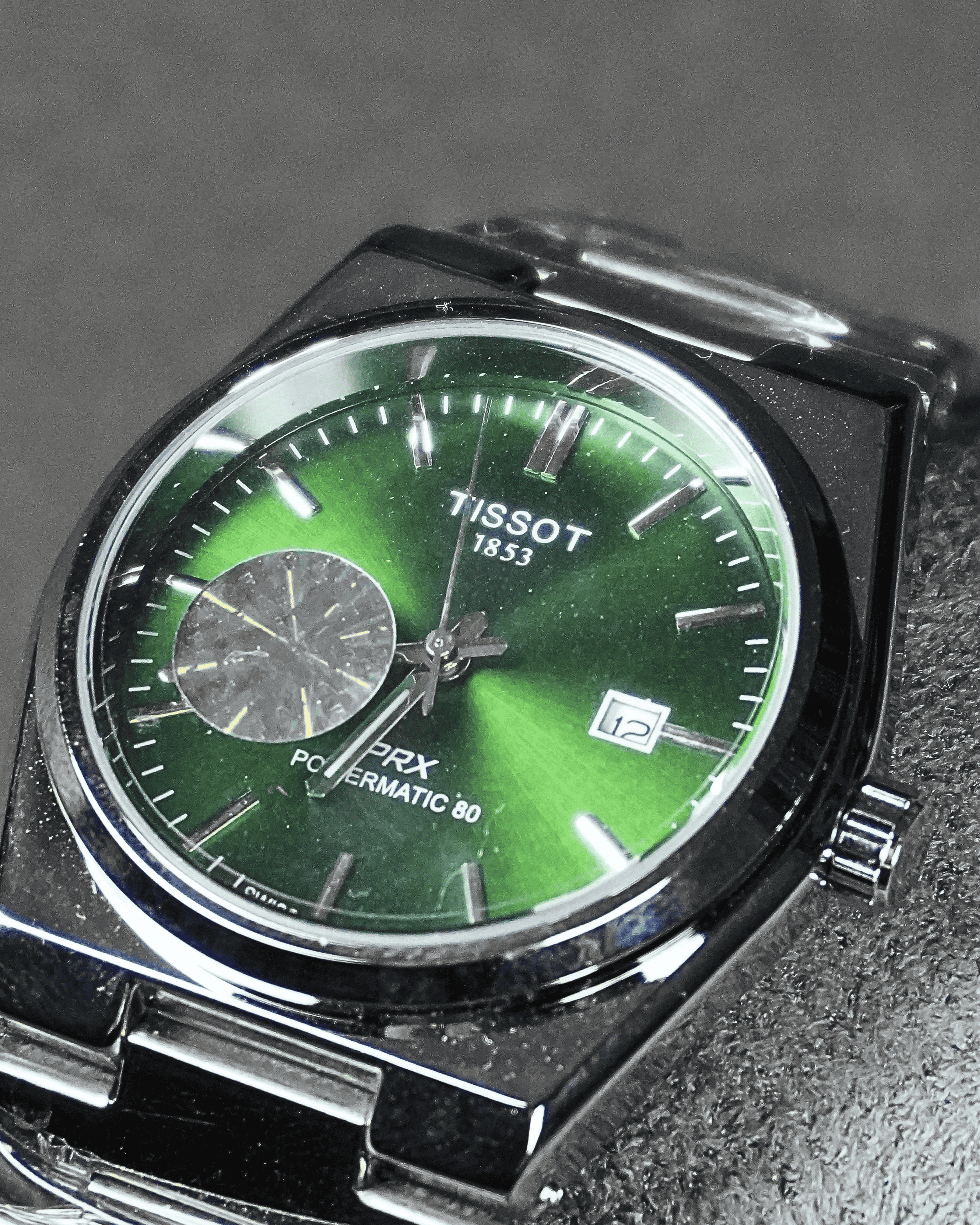 Tissot Semi Automatic Stainless Steel with Green Dail Watch T-08