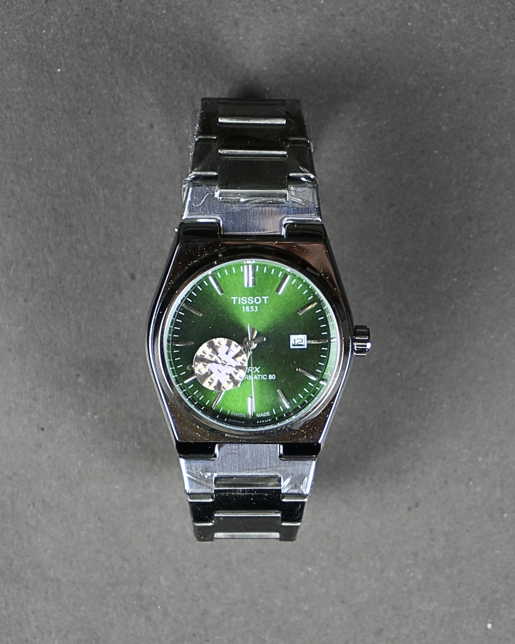 Tissot Semi Automatic Stainless Steel with Green Dail Watch T-08